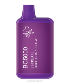 Elf Bar Kaufen Österreich T0NB264 | saurer Traubenkaubonbon ELFBAR EBCREATE BC5000 Thermoausgabe