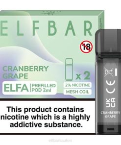Elf Bar Preis T0NB127 | Cranberry-Traube ELFBAR ELFA vorgefüllte Kapsel (2er-Pack)