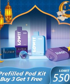 Elf Bar Preis T0NB359 | Blaubeereis ELFBAR LOWIT 5500 vorgefülltes Pod-Kit