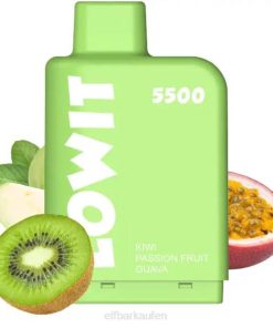 Elf Bar Preis T0NB375 | Kiwi, Passionsfrucht, Guave ELFBAR LOWIT 5500 vorgefüllte Kapsel