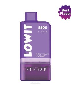 Elf Bar Österreich Preis T0NB371 | Kirschtrauben-Limonadenkapsel + lila Batterie ELFBAR LOWIT 5500 vorgefülltes Pod-Kit