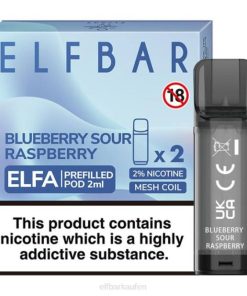 Elf Bar Österreich T0NB114 | Heidelbeere, saure Himbeere ELFBAR ELFA vorgefüllte Kapsel (2er-Pack)