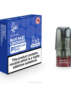 Elf Bar Österreich T0NB154 | Blue Razz Limonade ELFBAR Mate 500 P1 vorgefüllte Kapseln (2er-Pack)