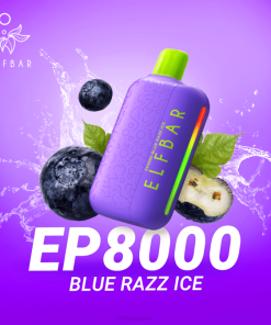 Elf Bar Österreich T0NB306 | blaues Razz-Eis ELFBAR EP8000 Einweg-Vapor