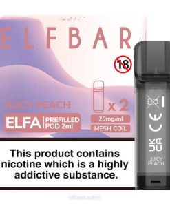 Elfbar Österreich Geschmack T0NB125 | saftiger Pfirsich ELFBAR ELFA vorgefüllte Kapsel (2er-Pack)