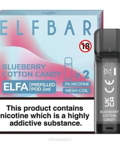 Elfbar Österreich Kaufen T0NB124 | Blaubeer-Zuckerwatte ELFBAR ELFA vorgefüllte Kapsel (2er-Pack)