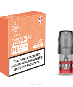 Elfbar Österreich Kaufen T0NB164 | Kirsch-Pfirsich-Limonade ELFBAR Mate 500 P1 vorgefüllte Kapseln (2er-Pack)