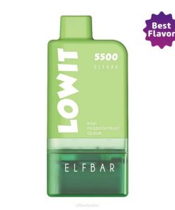 Elfbar Österreich Kaufen T0NB372 | Kiwi-Passionsfrucht-Guava-Schote + grüne Batterie ELFBAR LOWIT 5500 vorgefülltes Pod-Kit
